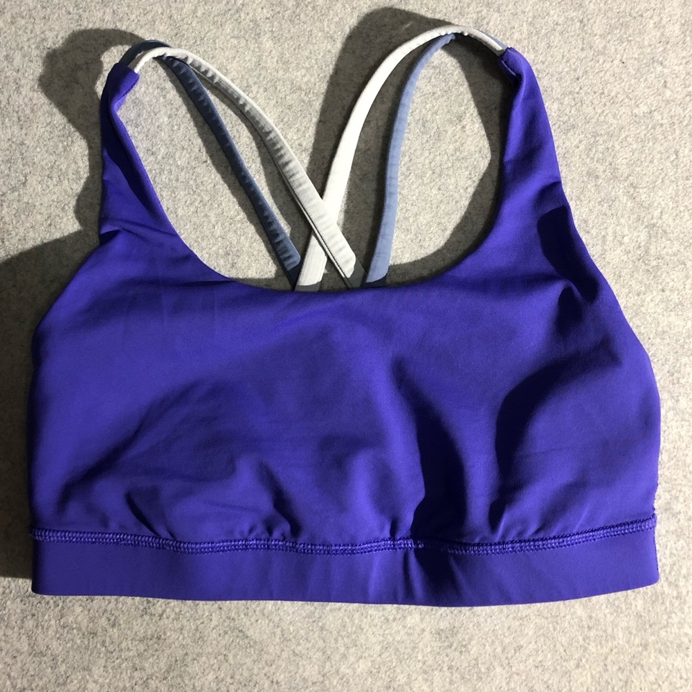 Lululemon Energy sports bra purple, blue, grey